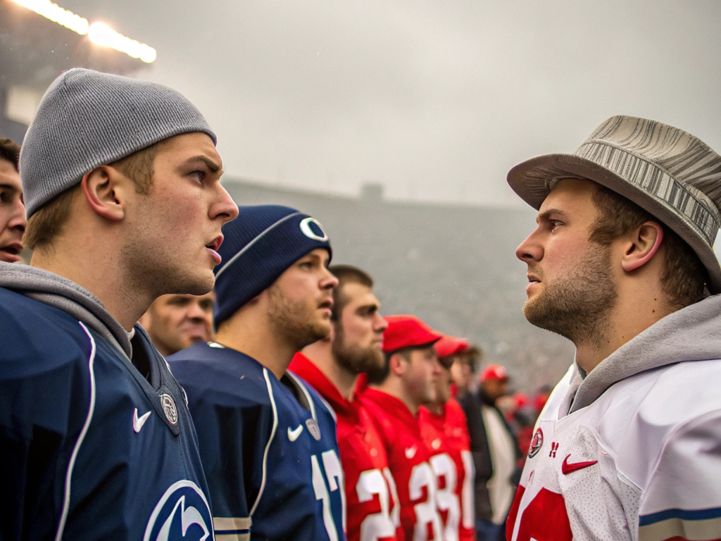 penn-state-fans-and-ohio-state-fans-lined-against-